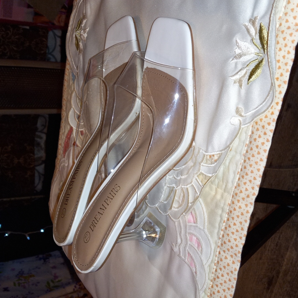Clear heel 3"  7.5